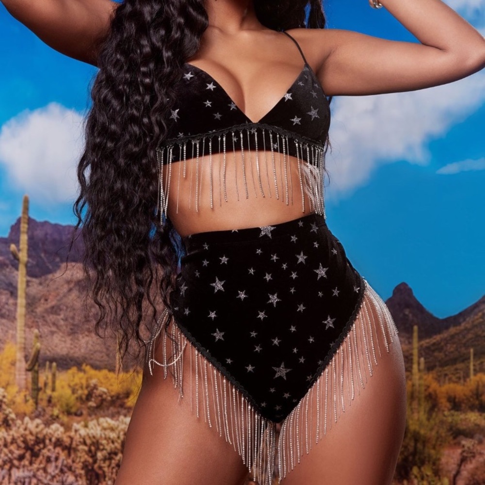 •Desert Stars Velvet 2Pc Set (Halloween/Rave)•